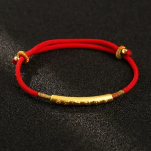 Tibetan Red String Bracelet - Luck and Protection