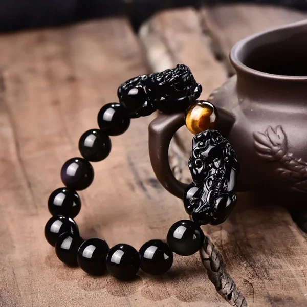 Obsidian Pixiu Bracelet – Career Success - Image 3