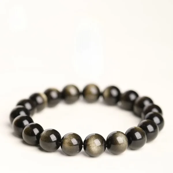 ENTJ Gold Obsidian Bracelet - Image 3