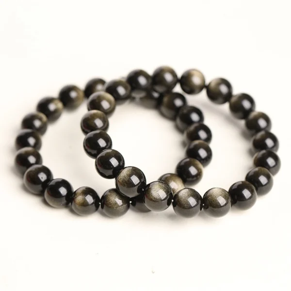 ENTJ Gold Obsidian Bracelet - Image 4