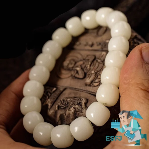 ESFJ White Jade Bracelet