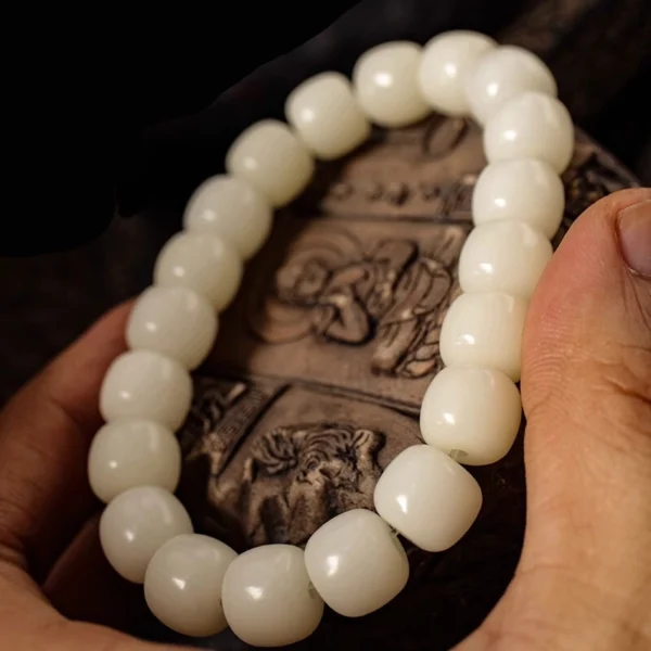 ESFJ White Jade Bracelet - Image 4