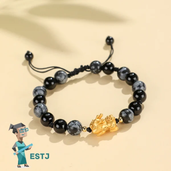 ESTJ Black Onyx Bracelet