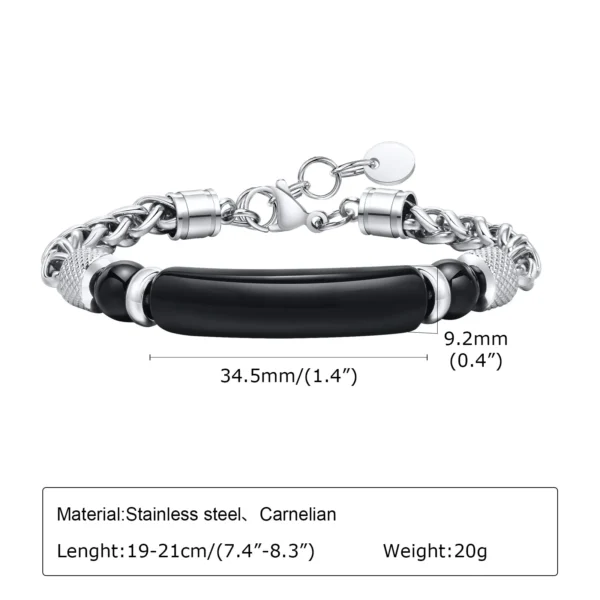 Tiger Eye & Obsidian Grounding Power Bracelet - Image 5