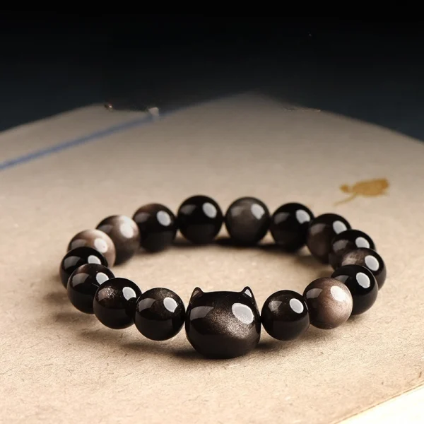INTJ black obsidian bracelet3